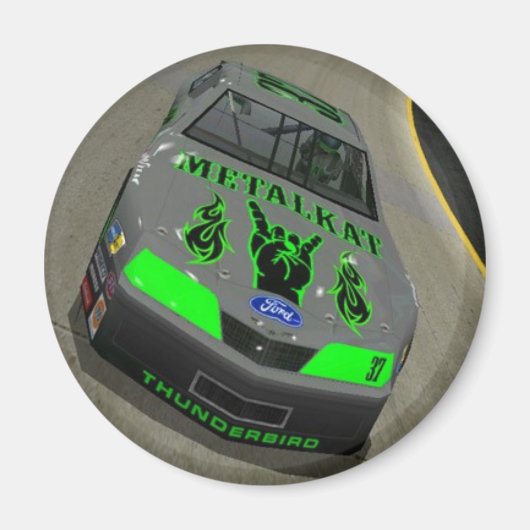 Metalkat Race Car Magnet (Voorkant)