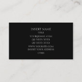 Metall Black Visitekaartje (Achterkant)