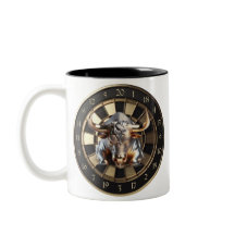 Metall Dartboard mit Bulle - golden Bull