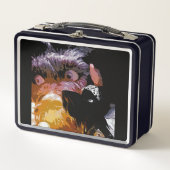 Metall Lunchbox Black-Serie Vintage Style (Voorkant)