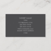 Metall Visitekaartje (Achterkant)