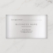 Metalli Roos Gold Copper Marble Appointment Silver Afsprakenkaartje (Achterkant)