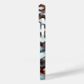 Metallic 3D Block Phone Case - Industrial Silver  (Achterkant / Links)