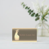 Metallic 3D-verstuiver schoonmaakservice voor fles Visitekaartje (Staand voorkant)