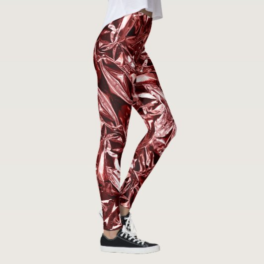 Metallic Abstract 101 Deep Pink Leggings (Rechts)