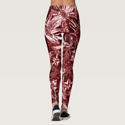 Metallic Abstract 101 Deep Pink Leggings (Achterkant)