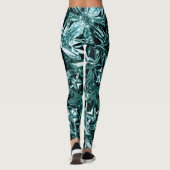 Metallic Abstract 101 Deep Teal Leggings (Achterkant)