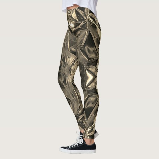 Metallic Abstract 101 Sepia Leggings (Links)