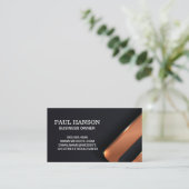 Metallic Abstracte achtergrond Visitekaartje (Staand voorkant)