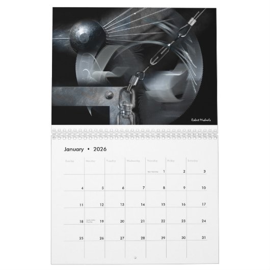 METALLIC ABSTRACTE DIMENSIES - Wandkalender 2020 Kalender (Jan 2026)