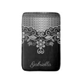 Metallic Abstracte Floral Badmat (Voorkant Verticaal)