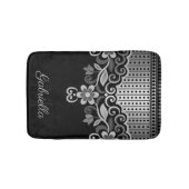 Metallic Abstracte Floral Badmat (Voorkant)