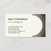 Metallic Accent (off-yellow) Benoeming Afsprakenkaartje (Voorkant)