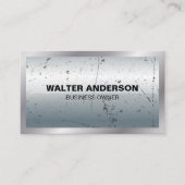 Metallic achtergrond en rand visitekaartje (Voorkant)