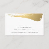 Metallic achtergrond | Goudborstel Visitekaartje (Achterkant)