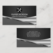 Metallic achtergrond | Hardwarehulpmiddelen Visitekaartje (Voorkant / Achterkant)