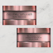 Metallic achtergrond | Industriële industrie Visitekaartje (Voorkant / Achterkant)