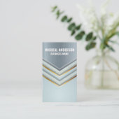 Metallic achtergrond | Luxury Shapes Visitekaartje (Staand voorkant)