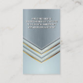 Metallic achtergrond | Luxury Shapes Visitekaartje (Achterkant)