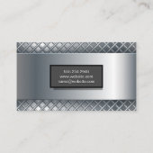 Metallic achtergrond | Metaal Abstract patroon Visitekaartje (Achterkant)