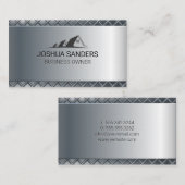 Metallic achtergrond | Realtor Visitekaartje (Voorkant / Achterkant)