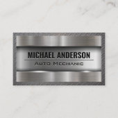 Metallic achtergrond | Staal Visitekaartje (Voorkant)