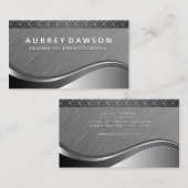 Metallic achtergrond | Staal Visitekaartje (Voorkant / Achterkant)