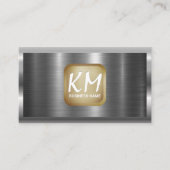 Metallic achtergrond visitekaartje (Voorkant)