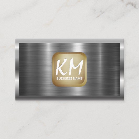 Metallic achtergrond visitekaartje (Voorkant)
