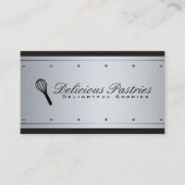 Metallic achtergrondverlichting | Zwarte Maasschaa Visitekaartje (Voorkant)