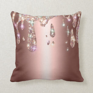 *~* Metallic AP7 Drip Driving GLITTER Roos Koper Kussen