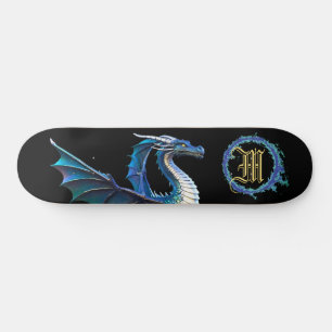 *~* Metallic AP88 Elemental Gouden BLAUWE Draak Persoonlijk Skateboard