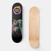 *~* Metallic AP88 Elemental Gouden Blauwgroen Draa Persoonlijk Skateboard (Voorkant)