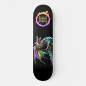 *~* Metallic AP88 Elemental Gouden Blauwgroen Draa Persoonlijk Skateboard (Voorkant)