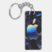 ✨ Metallic Apple-ontwerp voor moderne sleutelacces Sleutelhanger (Voorkant Links)