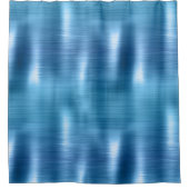 Metallic Aqua Blue Douchegordijn (Voorkant)