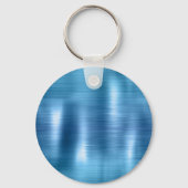 Metallic Aqua Blue Glitter Sleutelhanger (Achterkant)
