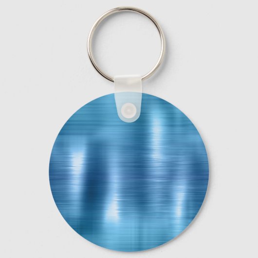 Metallic Aqua Blue Glitter Sleutelhanger (Achterkant)