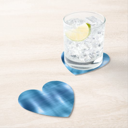 Metallic Aqua Blue Kartonnen Onderzetters (Insitu)