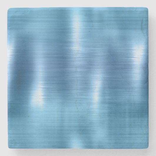 Metallic Aqua Blue Stenen Onderzetter (Voorkant)