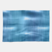 Metallic Aqua Blue Theedoek (Horizontaal)