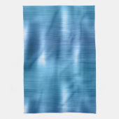 Metallic Aqua Blue Theedoek (Verticaal)