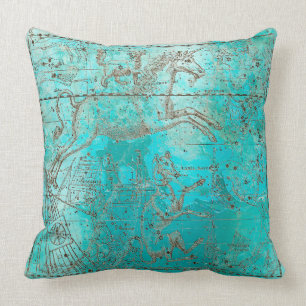 Metallic Aquatic Ocean Water Beach Brown Unicorn Kussen