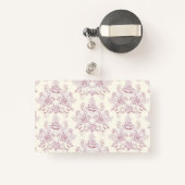 Metallic art nouveau design, , elegant, chic, badge (Achterkant met intrekbare)