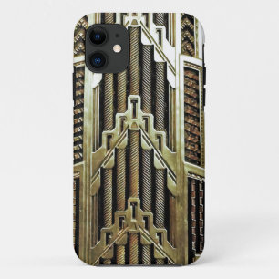 Metallic art nouveau design, , elegant, chic, Case-Mate iPhone case