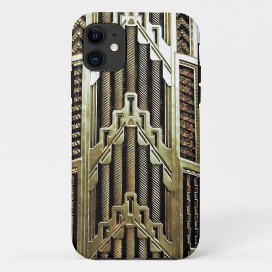 Metallic art nouveau design, , elegant, chic, Case-Mate iPhone case (Achterkant)