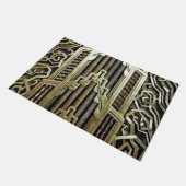 Metallic art nouveau design, , elegant, chic, deurmat (Schuin)
