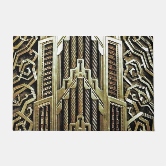 Metallic art nouveau design, , elegant, chic, deurmat (Voorkant)