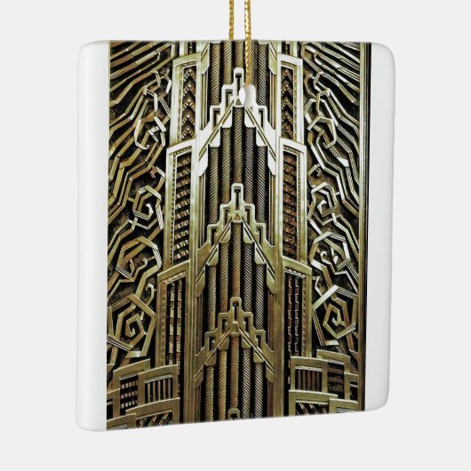 Metallic art nouveau design, , elegant, chic, keramisch ornament (Rechts)