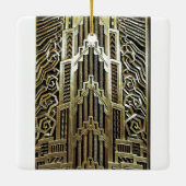 Metallic art nouveau design, , elegant, chic, keramisch ornament (Achterkant)